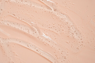 A creamy white substance with a lot of bubbles on it