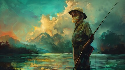 fisherman painting styel