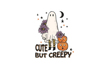 Cute But creepy Halloween PNG Sublimation Graphics 