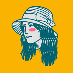 Character design avatar flat minimalist 154