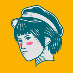 Character design avatar flat minimalist 156