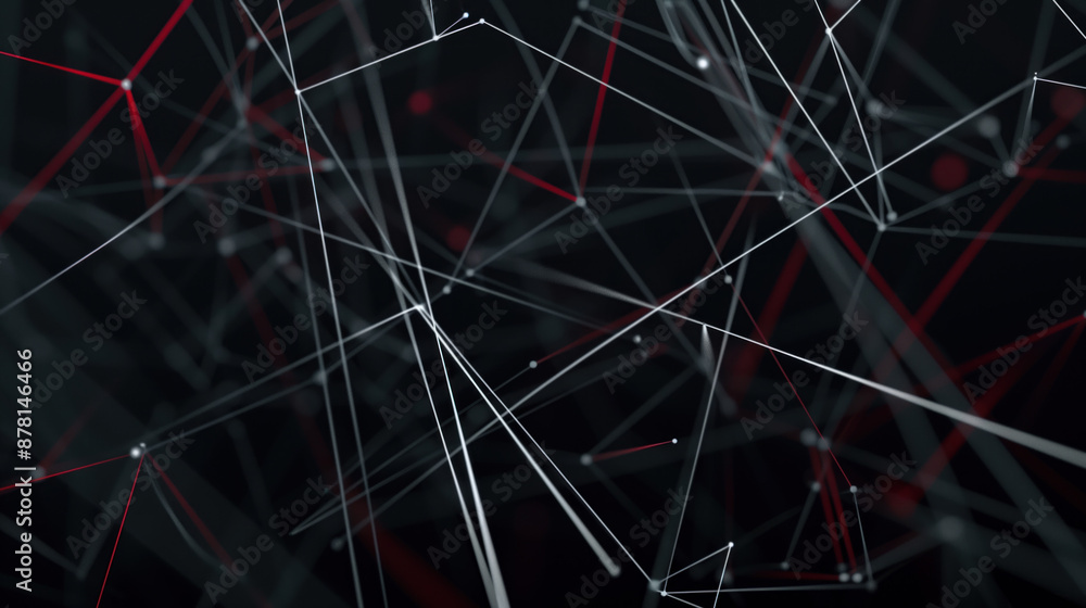 Aufkleber network pattern with interconnected lines and nodes