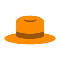 Fedora Hat Flat icon