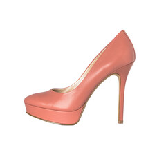 Damen Pumpe auf weiße Hintergrund