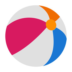 Beach Ball Flat icon