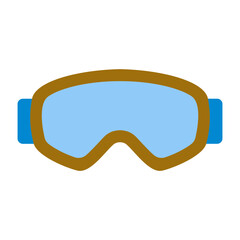 Ski Goggles Flat icon