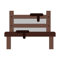 Snowy Bench Flat icon