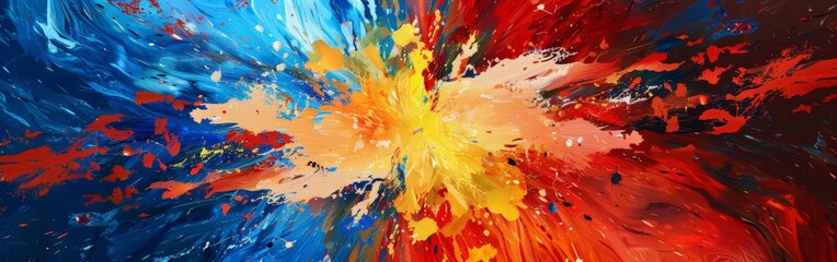 Dynamic Comic Book Style Explosive Artwork