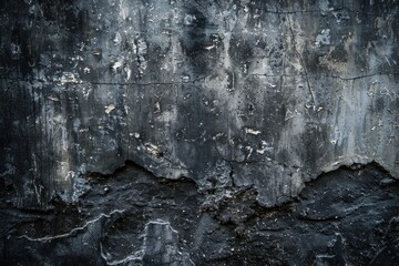 Dark Grunge. Textured Concrete Background in Black and Grey Tones
