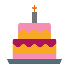 Cake Flat icon
