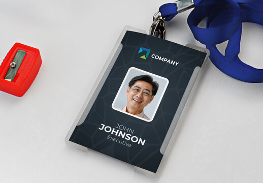 Professional Services Identity Card With Black