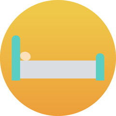 Bedroom vector icon in the background style 