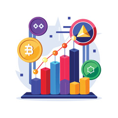 Cryptocurrency vector illustration