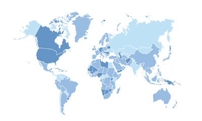 World map isolated for education,Travel worldwide, earth geography website layouts, background,study geography,work in graphics.Suitable for Business Professionals,Designers and Creatives,Marketers.