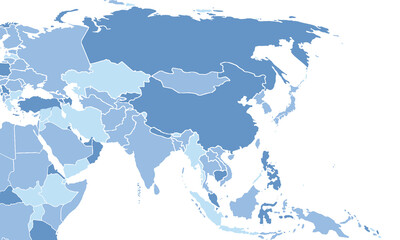 Map of Asia Pacific for education,Travel worldwide, earth geography website layouts, background,study geography,work in graphics.Suitable for Business Professionals,Designers and Creatives,Marketers.