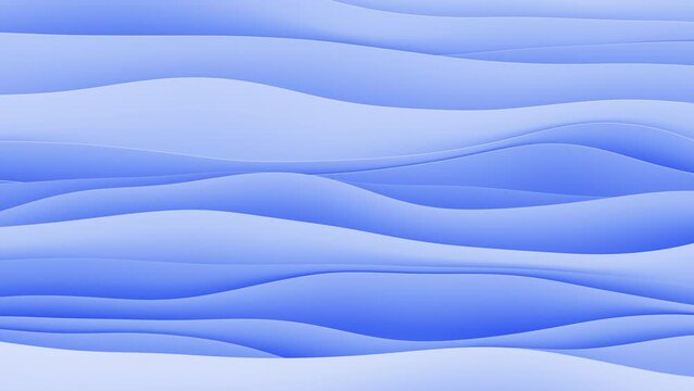 3D animation of wavy shapes, 4K abstract animated background, Live wallpaper