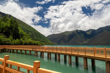 Natural Scenery of Basum Tso in Tibet