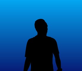 silhouette of a person