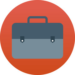 Briefcase vector icon in background style 