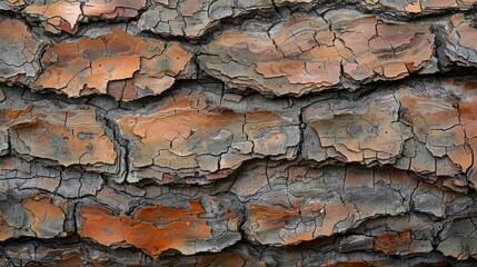 Obraz premium Close Up of Weathered Tree Bark