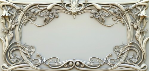 frame with an Art touch, highlighted with flowing lines 