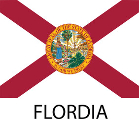 Florida Flag Black and White, Alabama Flag, United States Flags, Black and White Image, Vector Image, Editable illustration, Geography, Learn US Flags