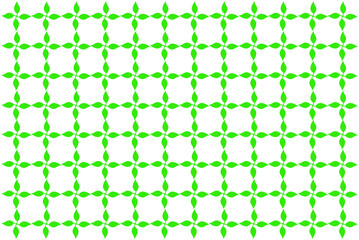 artistic illustration featuring squares composed of leaf textures. The green hues and intricate vein patterns of the leaves create a unique, nature-inspired geometric design.