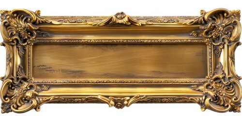 Antique gold frame with ornate patterns and rich details