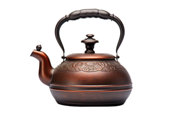 Whistling Woods: A Tea Kettles Melodic Tale on White or PNG Transparent Background.