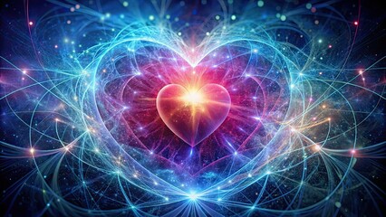 Abstract photo showcasing the energy of love and quantum connections, love, energy, abstract, quantum, connection, spiritual