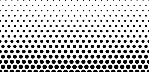 Seamless in one direction. Halftone effect . Short fade out