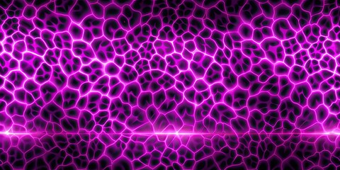 Obraz premium Vibrant purple neon leopard print design with a futuristic twist, leopard, animal print, purple, neon, vibrant, abstract