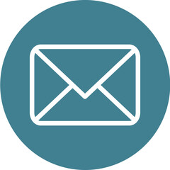 envelope Vector Line White Circles Multicolors