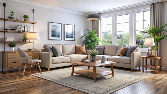 Virtual home staging service using computer-generated furniture and decor, virtual, home, staging, service, computer-generated