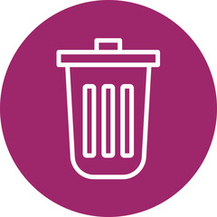 Recyclable disposables Vector Line White Circles Multicolors