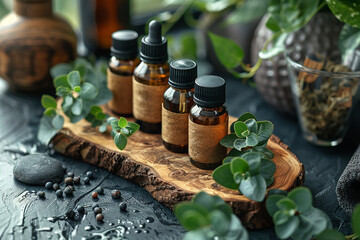 Set of natural organic SPA beauty products