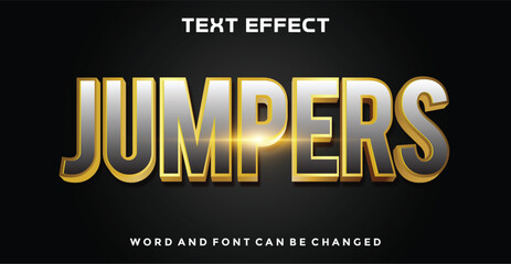 Jumpers editable text effect