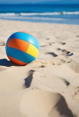 Obraz premium beach ball on the beach