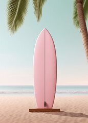 surfboard on the beach