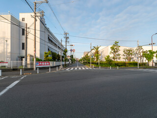 Fototapeta premium 大阪府八尾市の「大阪印刷団地」の風景