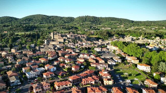 Aerial View of Bolsena, Province of Viterbo, Italy