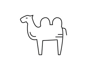 Camel icon vector symbol design illustration.