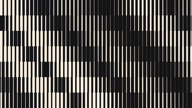 Line Halftone Gradient Effect Pattern. Vertical Straight Lines Background. Black and White Abstract Texture with Parallel Stripes Thick to Thin. Vector Illustration.