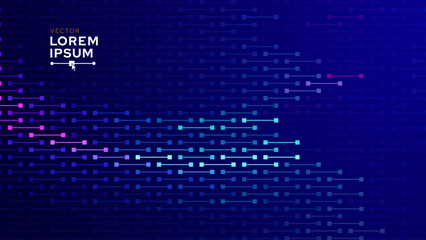 Abstract Digital Color Moving Lines Business or Science Background. Medical Research or Tech Innovation Online Webinar Presentation Event. Conference or Forum Vector Illustration Backdrop.