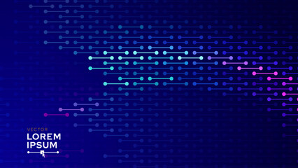 Abstract Digital Color Moving Lines Business or Science Background. Medical Research or Tech Innovation Online Webinar Presentation Event. Conference or Forum Vector Illustration Backdrop.