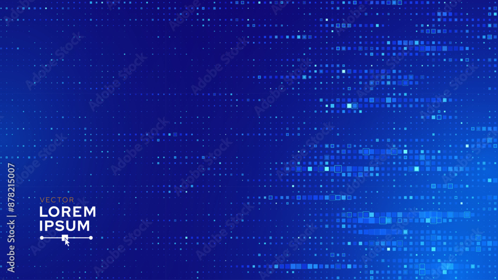 Aufkleber Abstract Finance Digital Business Background. Fintech Technology or Science Research Presentation Backdrop. Digital Crypto Business Vector Illustration.