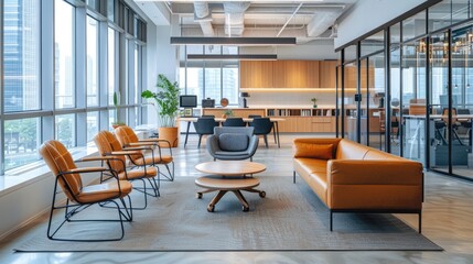 Open floor plans are common in minimalist office designs, promoting a sense of freedom and fluidity. This openness can also facilitate better communication and collaboration among team members.