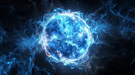 Obraz premium Blue Energy Sphere