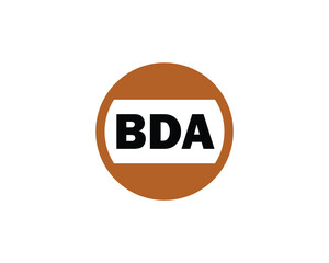 BDA logo design vector template. BDA logo design.