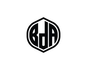 BDA logo design vector template. BDA logo design.